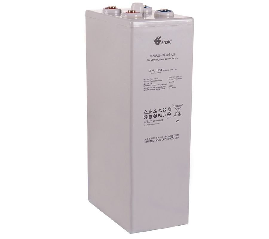VRLA Maintenance Free Sealed Lead Acid Deep Cycle Gel Battery 1500AH 2V M10